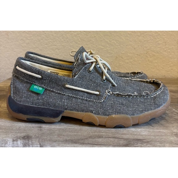 Twisted X Mens Eco Driving Moc Slip on Shoes - Picture 1 of 10